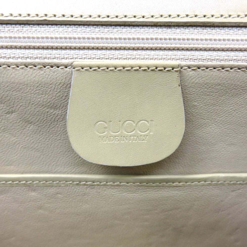 GUCCI Cream Leather Bamboo Bag - Picture 5 of 10